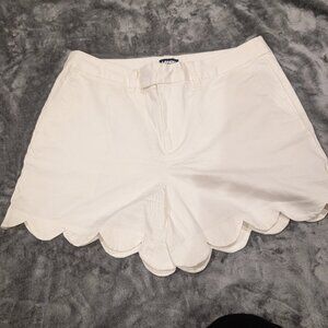 Lands' End scalloped chino shorts